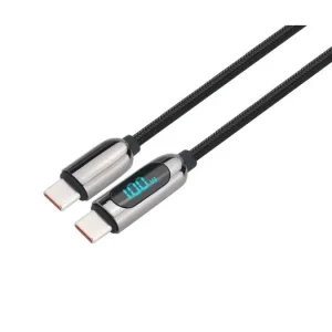 Solight USB-C kabel s displejem, USB-C konektor - USB-C konektor, 100W, 1m Časově Omezené