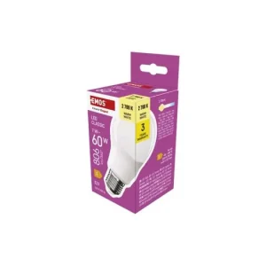 LED žárovka Classic A60 / E27 / 7 W (60 W) / 806 lm / teplá bílá Víkendová Akce