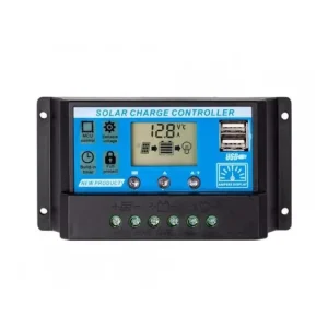 Solární regulátor PWM 12-24V/30A+USB pro Pb baterie, LiFePO4, Li-ion Sezónní Sleva