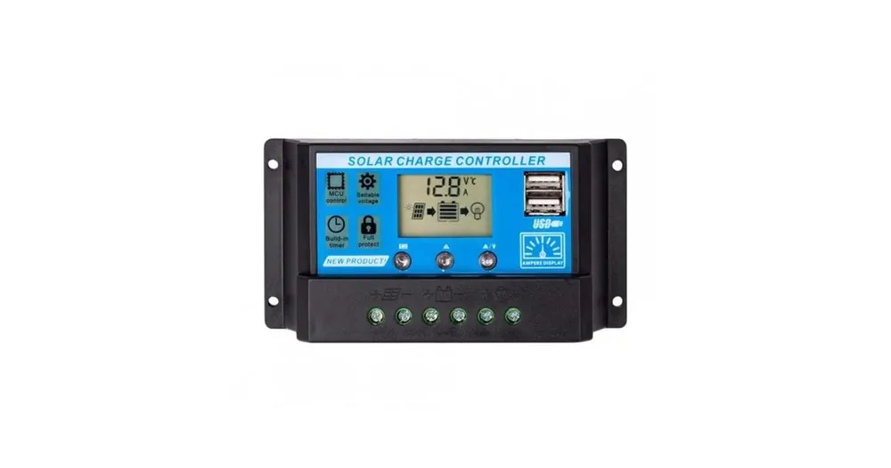Solární regulátor PWM 12-24V/30A+USB pro Pb baterie, LiFePO4, Li-ion Sezónní Sleva