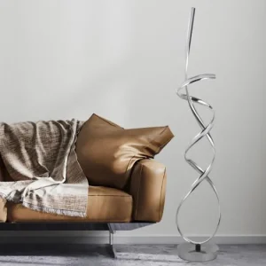 LED designová stojací lampa 80W - JF2302/CH Poslední Šance