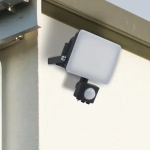 Venkovní černý LED reflektor s PIR senzorem 10W / 4000K - LF7021S Originální