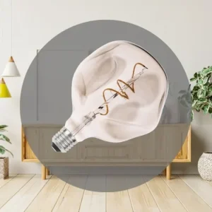 Akce LED Filament BUMPED 4W SMOKE - G125 / E27 / 2000K - ZSF118