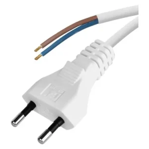 Akce flexo šňůra 2x0,75 2m PVC, plochá, bílá
