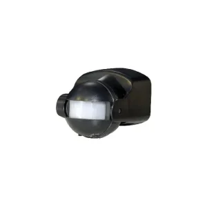 00461 ALER JQ-30-B Pohybové čidlo - nástěnné, 160°, 1200W, dosah 10 m, IP44, černá Výhodná Nabídka