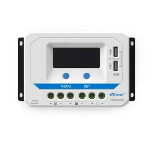 Ověřený PWM solární regulátor EPever 30A 12/24V s LCD displejem série VS