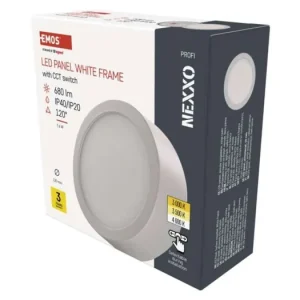 Akce LED přisazené svítidlo NEXXO, kruhové, bílé, 7,6W, se změnou CCT