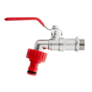 Značkový Ventil zahradní, vstup 1/2", výstup 3/4" + konektor pro rychlospojku GEKO