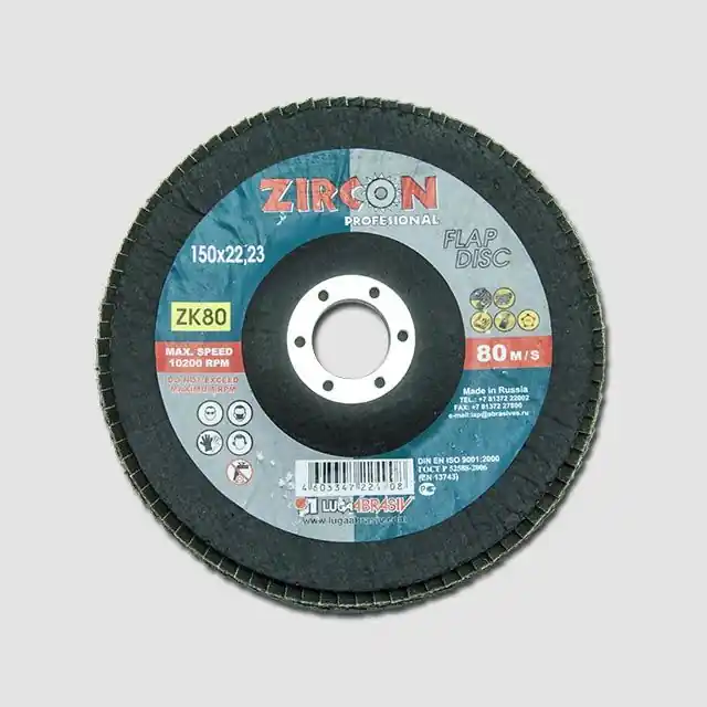 Kotouč brusný lamelový - zirkon 150mm, zr.60 Akční Cena