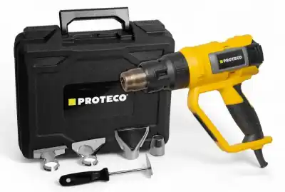 Horkovzdušná pistole PROFI 2000 W s LCD displejem - Proteco 51.07-HP-2000-PRO Autentický