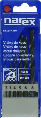 647586 - Narex sada vrtáků do kovu HSS-R 6-ti dílná Nakupujte Hned