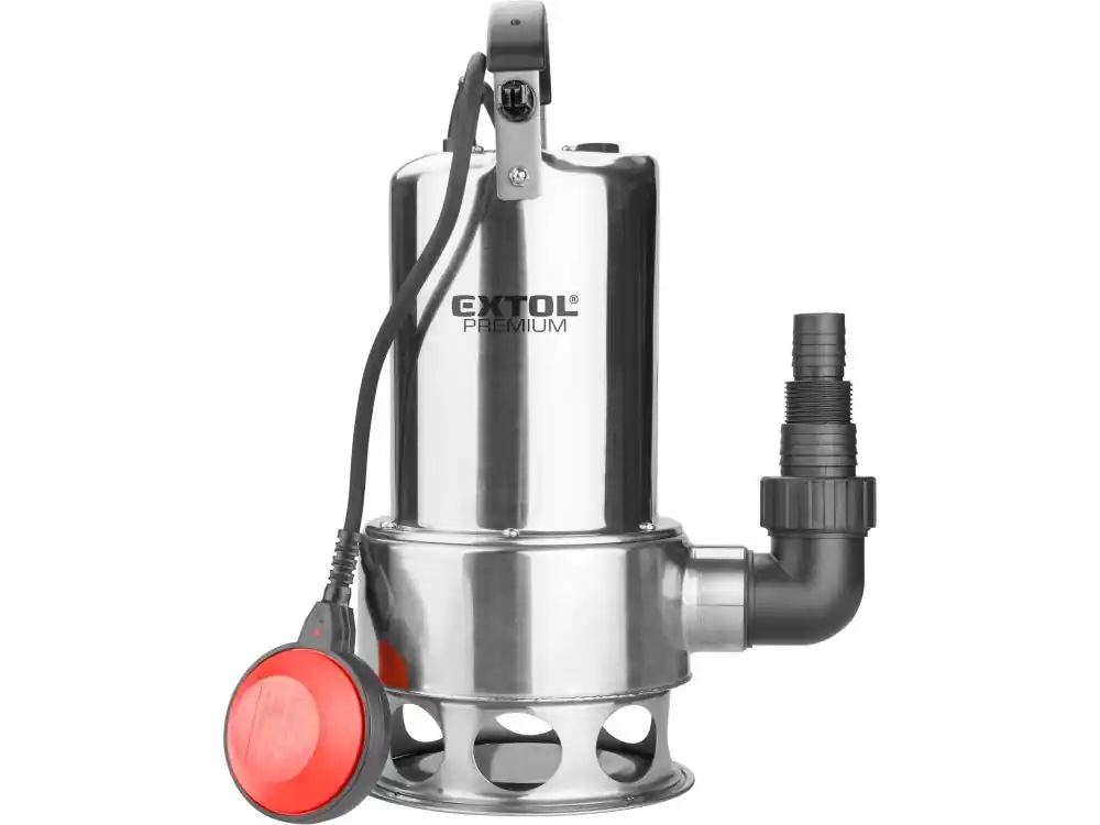 Novinka EXTOL PREMIUM 8895016 čerpadlo ponorné kalové, nerezové tělo, 1100W, 1600l/h